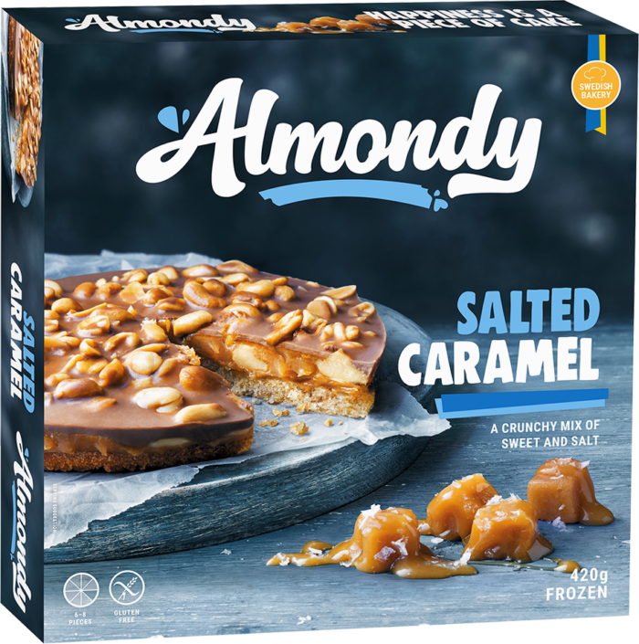 Almondy Salted Caramel Cake